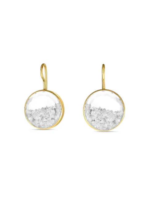 Moritz Glik v18K yellow gold Kaleidoscope Shaker diamond earrings