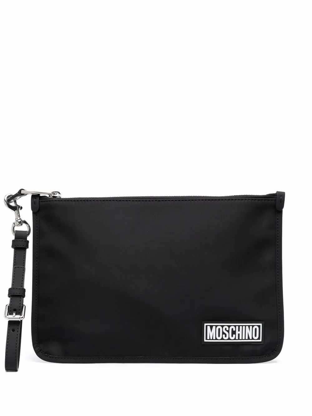 Bild 1 von Moschino Clutch mit Logo-Patch
