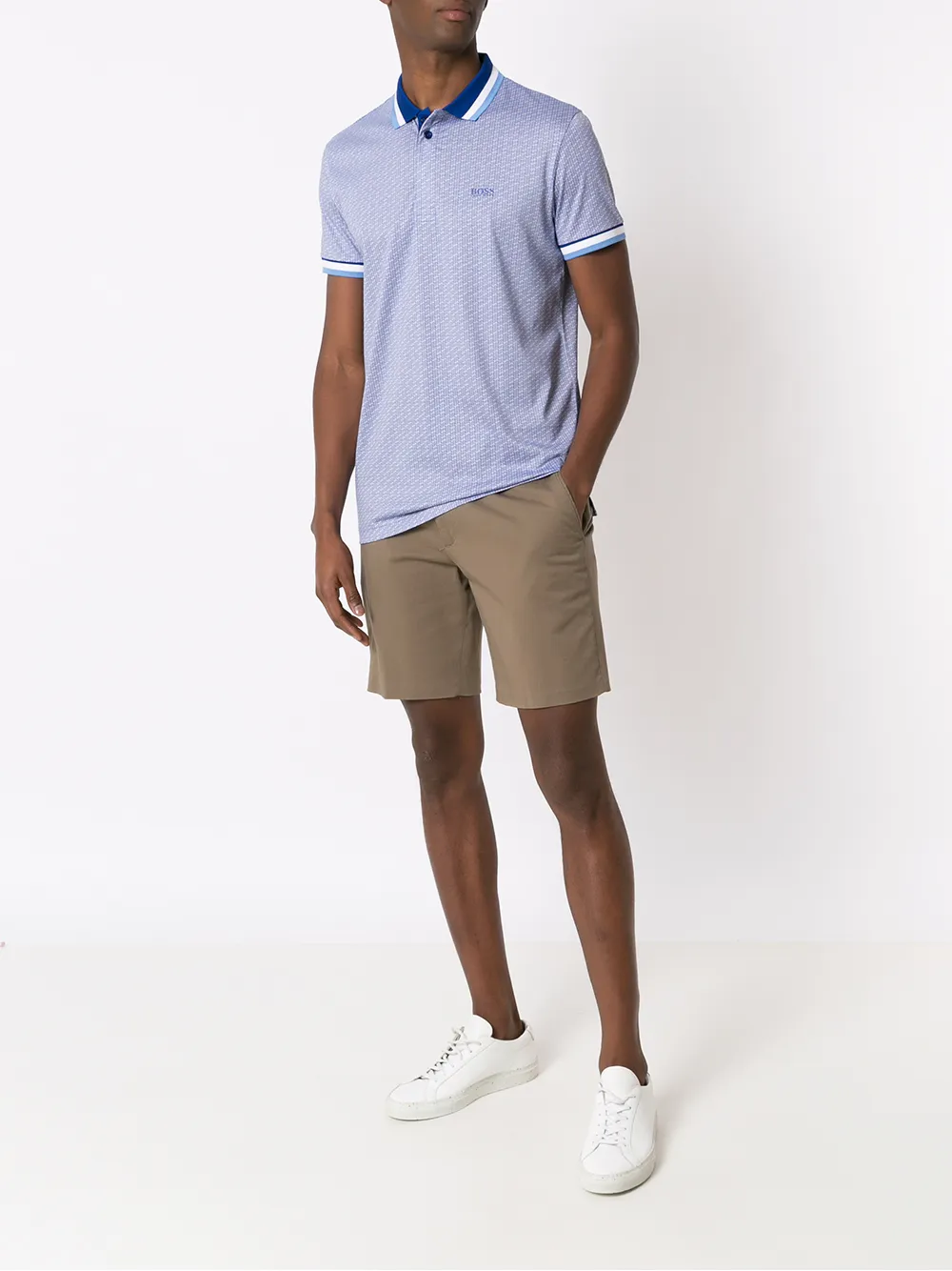 фото Boss рубашка поло paddy с принтом