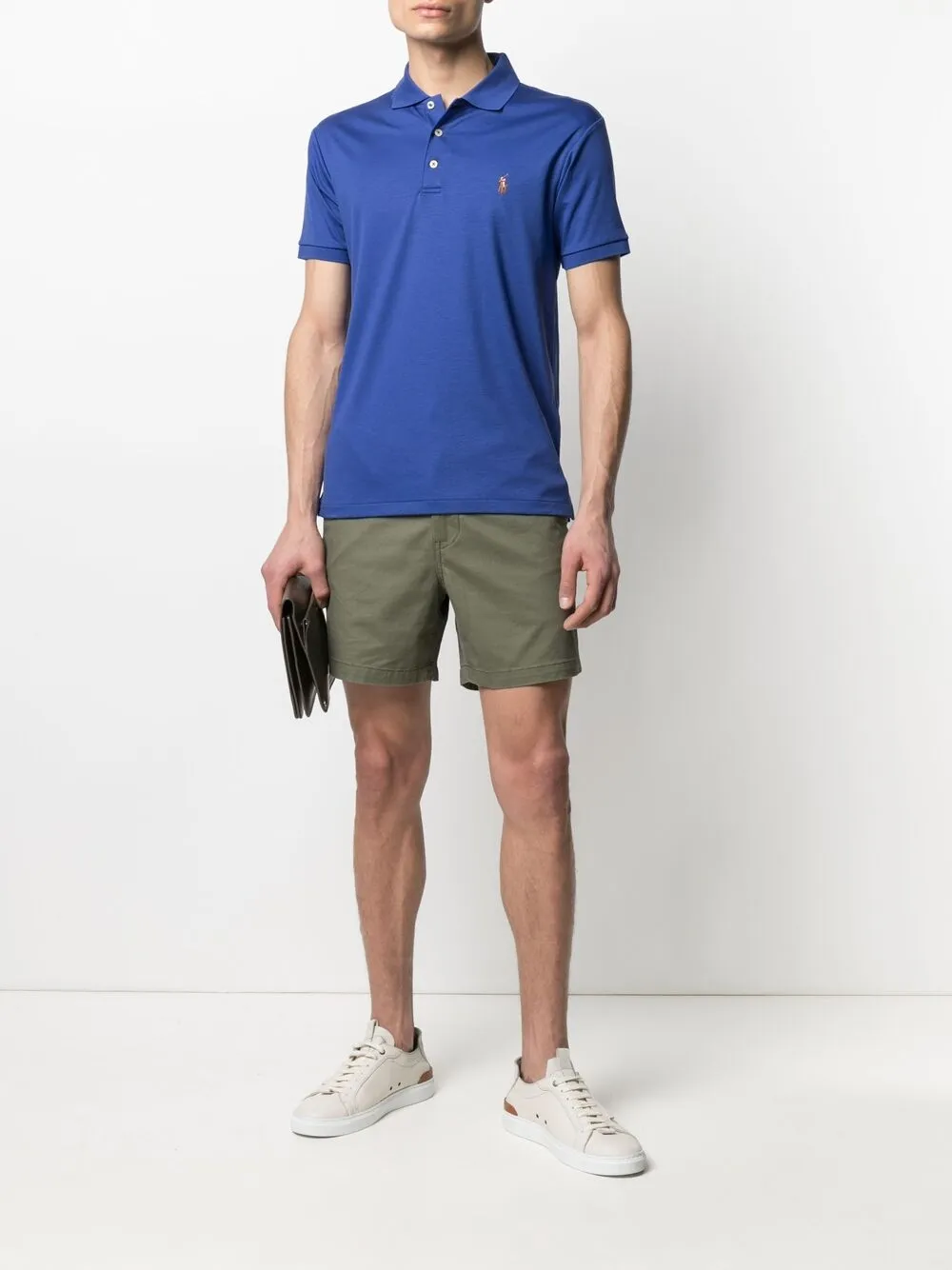 фото Polo ralph lauren рубашка поло с вышивкой pony