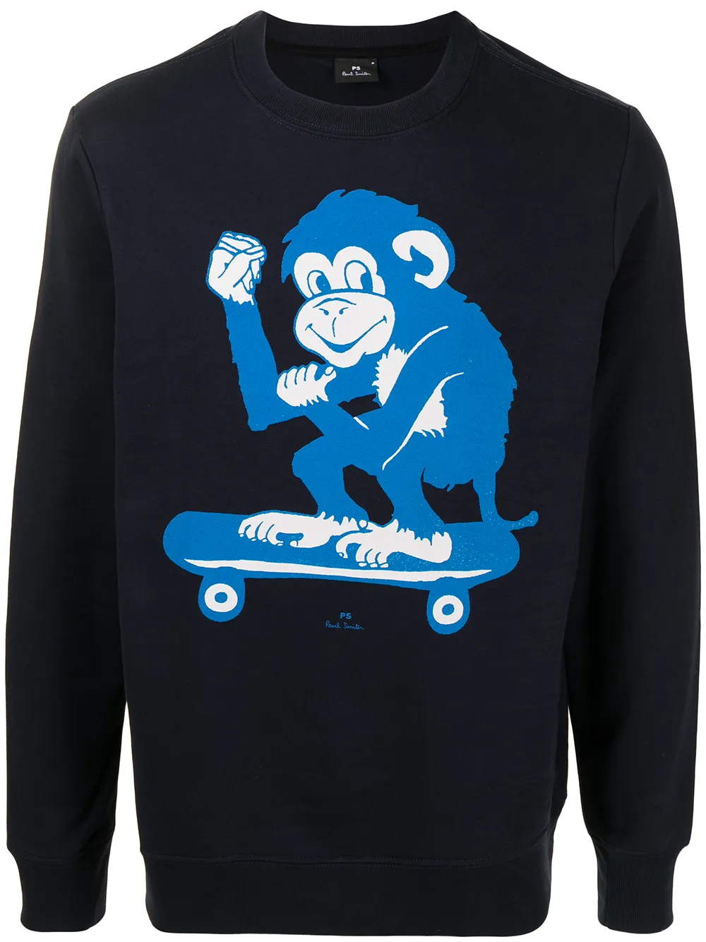 фото Ps paul smith толстовка с принтом skater monkey