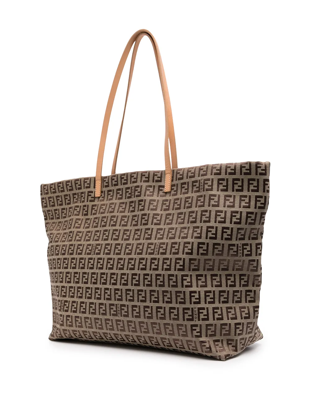 фото Fendi pre-owned сумка-тоут roll с узором zucca