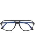 TOM FORD Eyewear FT5737-B pilot-frame glasses - Black