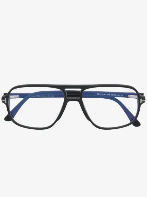 TOM FORD Eyewear FT5737-B pilot-frame glasses
