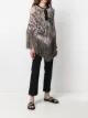 RED Valentino jungle print knitted poncho