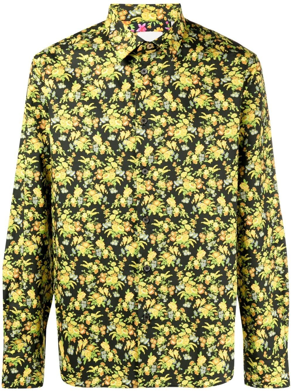 Paul Smith Floral-print Shirt In Black | ModeSens