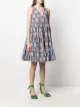 La DoubleJ V-neck flared dress