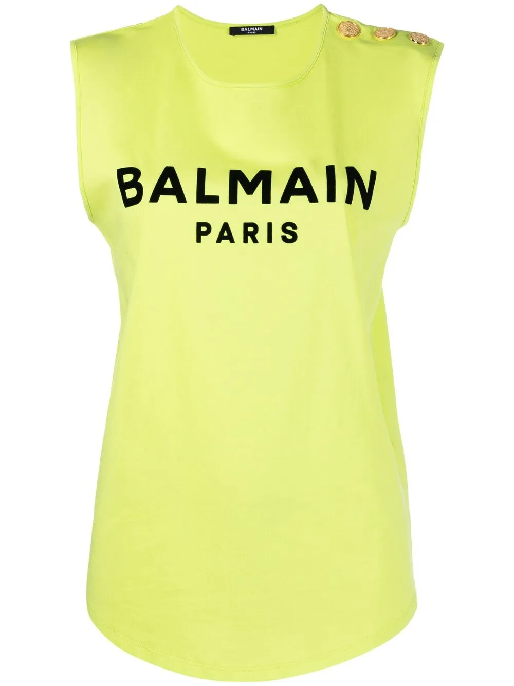 фото Balmain футболка без рукавов с логотипом