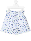 Philosophy Di Lorenzo Serafini Kids polka-dot high rise shorts - White