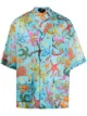 Image 1 of Versace underwater print short-sleeve shirt