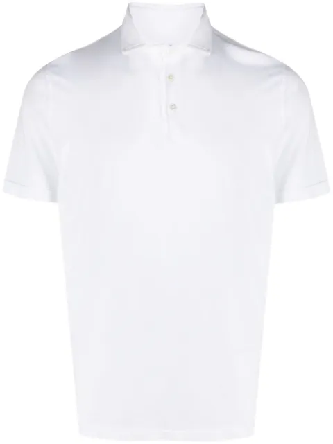 Fedeli short-sleeved cotton polo shirt