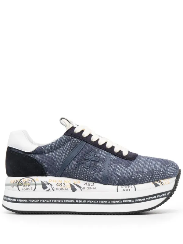 grey flatform trainers