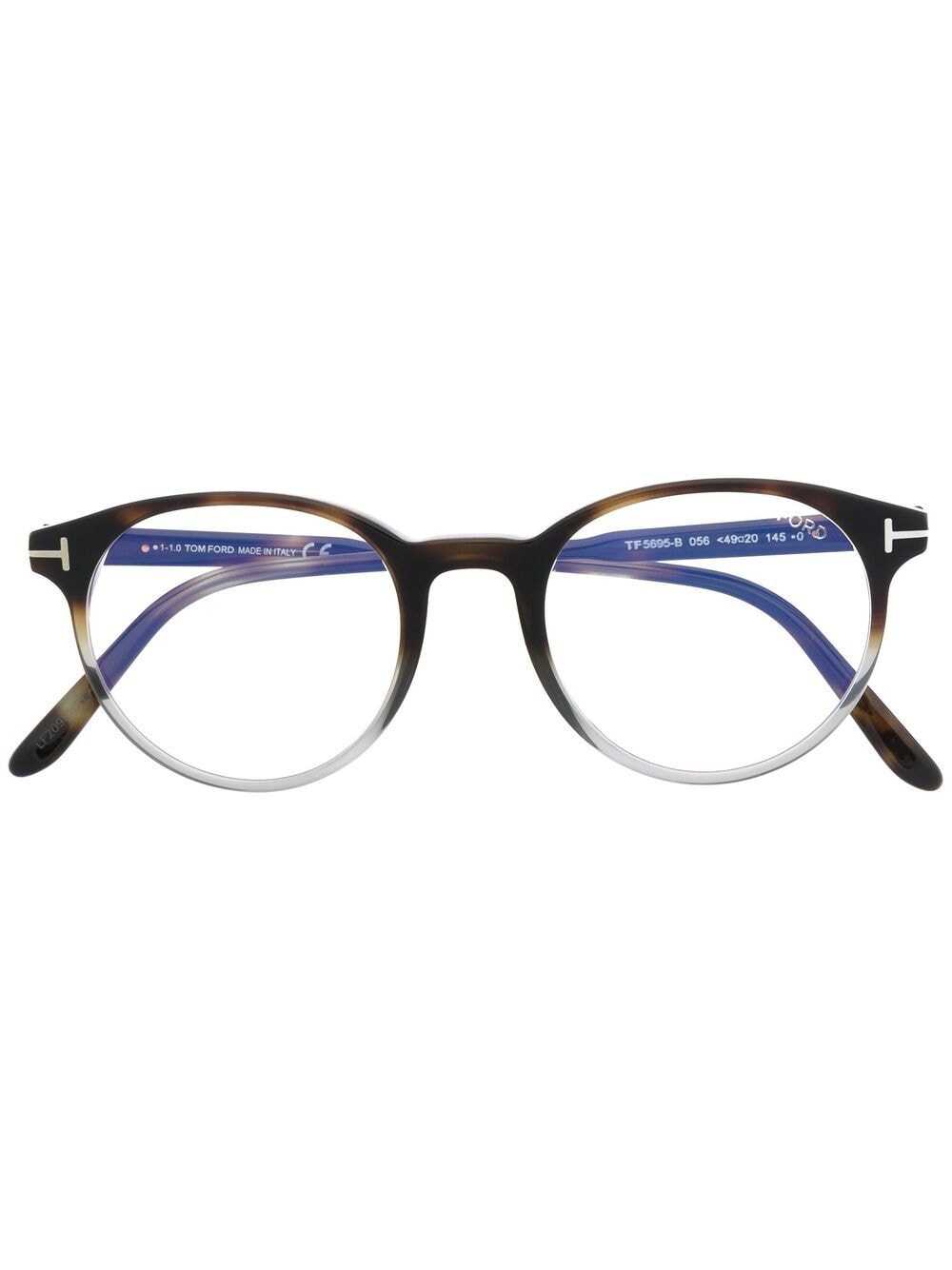 Tom Ford Ft5695-b Pantos-frame Glasses In Brown