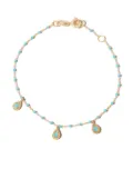 Gigi Clozeau 18kt yellow gold beaded charm bracelet