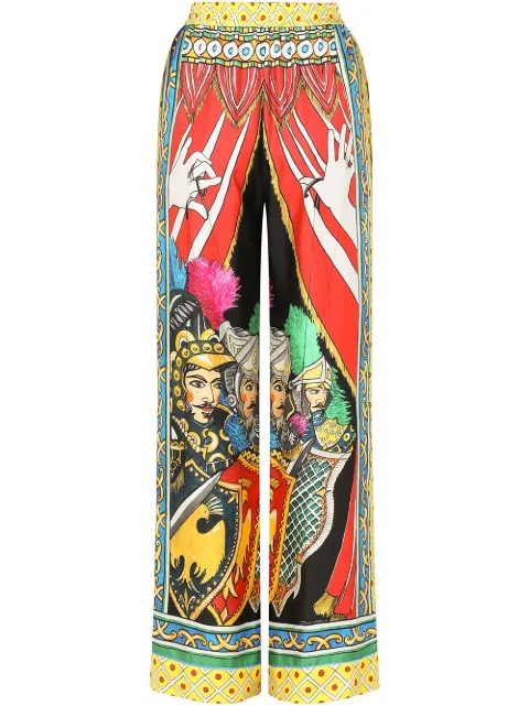 Dolce & Gabbana pantalones de pijama con estampado Carretto