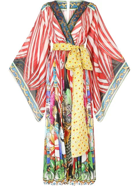 Dolce & Gabbana Carretto-print chiffon jumpsuit