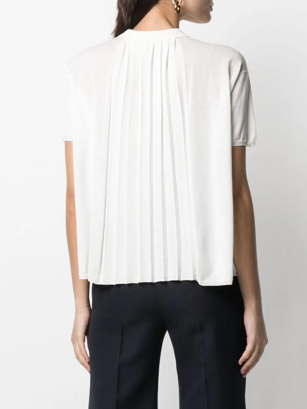 фото Emporio armani трикотажный топ с плиссированной вставкой