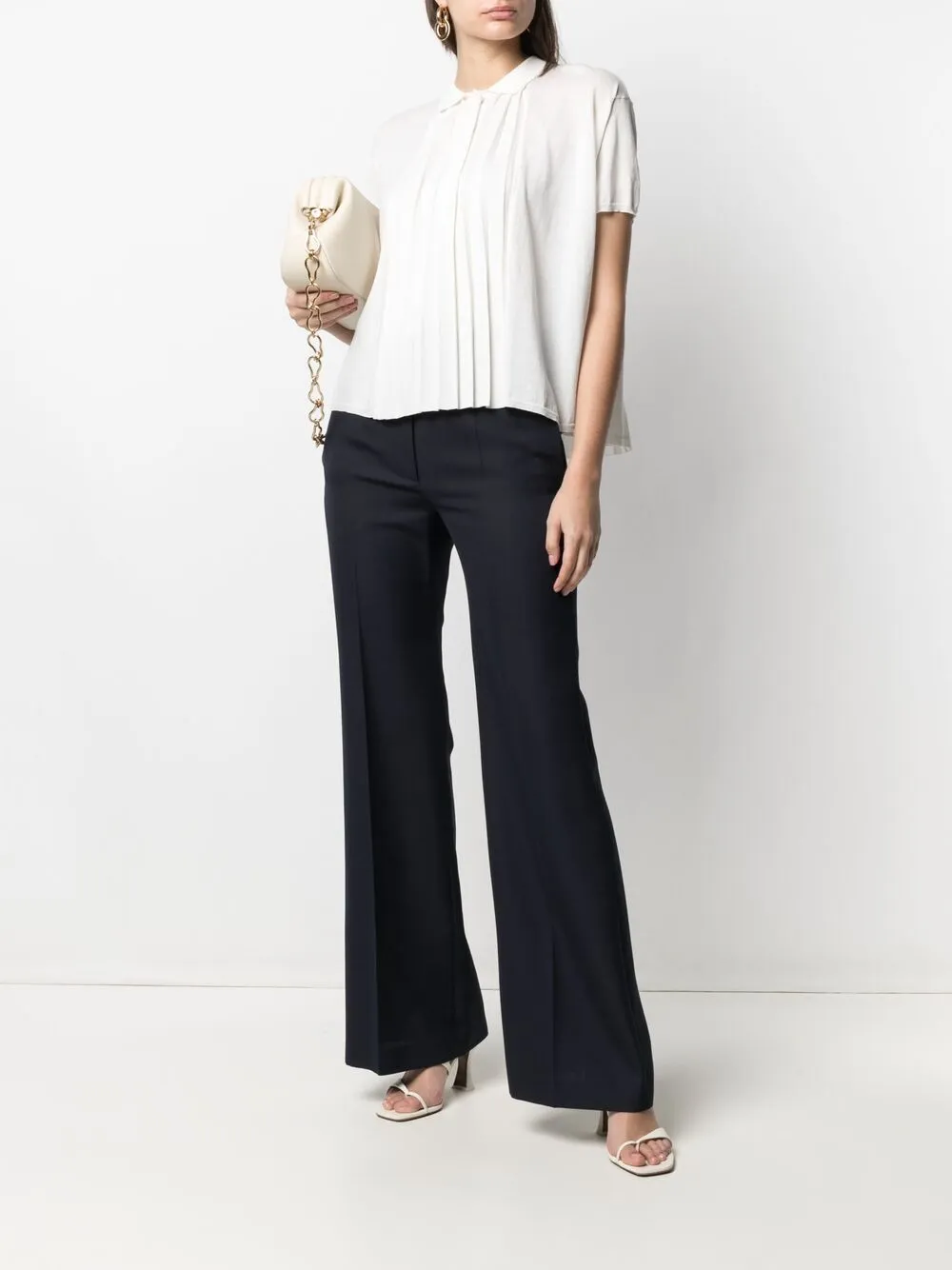 фото Emporio armani трикотажный топ с плиссированной вставкой