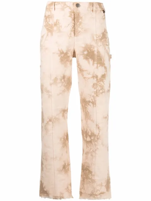 TWINSET bleached-effect jeans