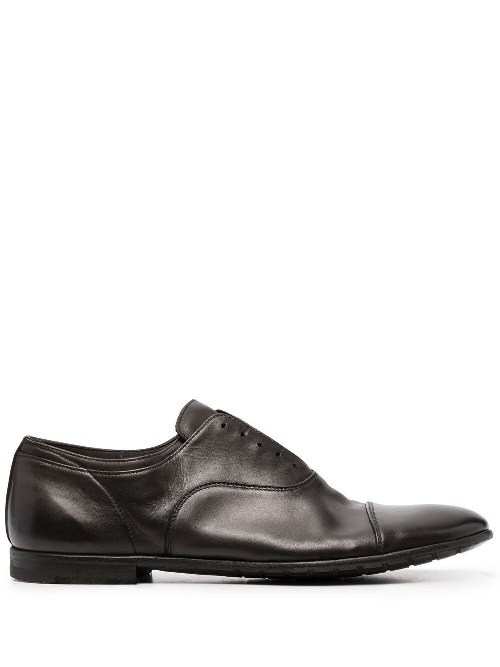 

Premiata laceless leather oxford shoes - Black