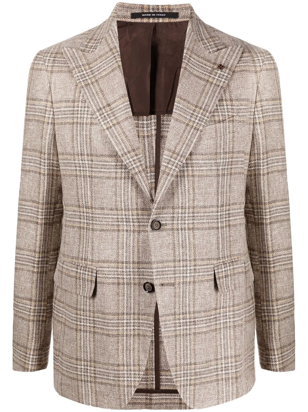

Tagliatore blazer con cuadros estampados - Neutro