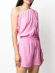 Rick Owens one-shoulder draped playsuit