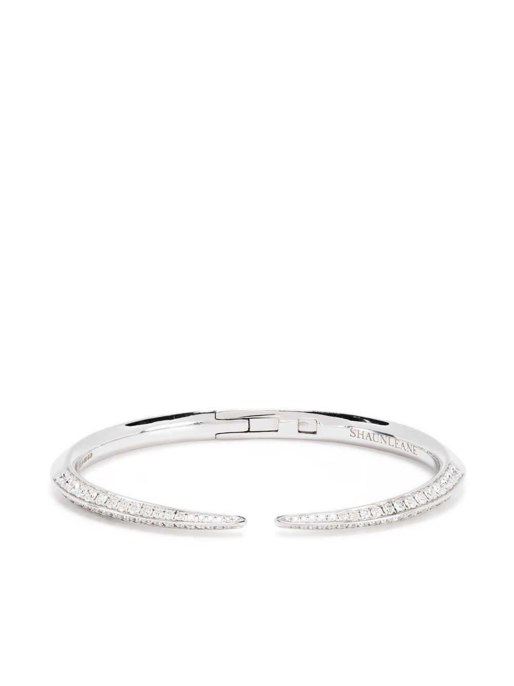Shaun Leane 18kt White Gold Diamond Sabre Bracelet In Silver
