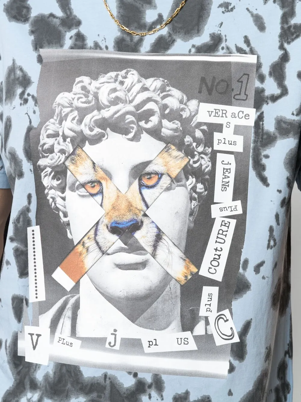 фото Versace jeans couture футболка с принтом capsule collection
