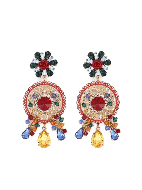Dolce & Gabbana أقراط كبس بزينة حجر الراين