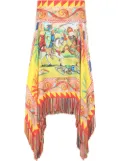 Dolce & Gabbana Carretto-print twill miniskirt - Yellow