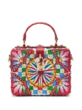 Dolce & Gabbana Dolce Box wicker top-handle bag - Red