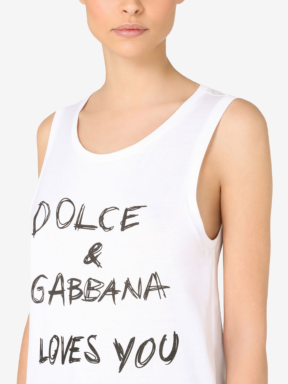 фото Dolce & gabbana топ с надписью