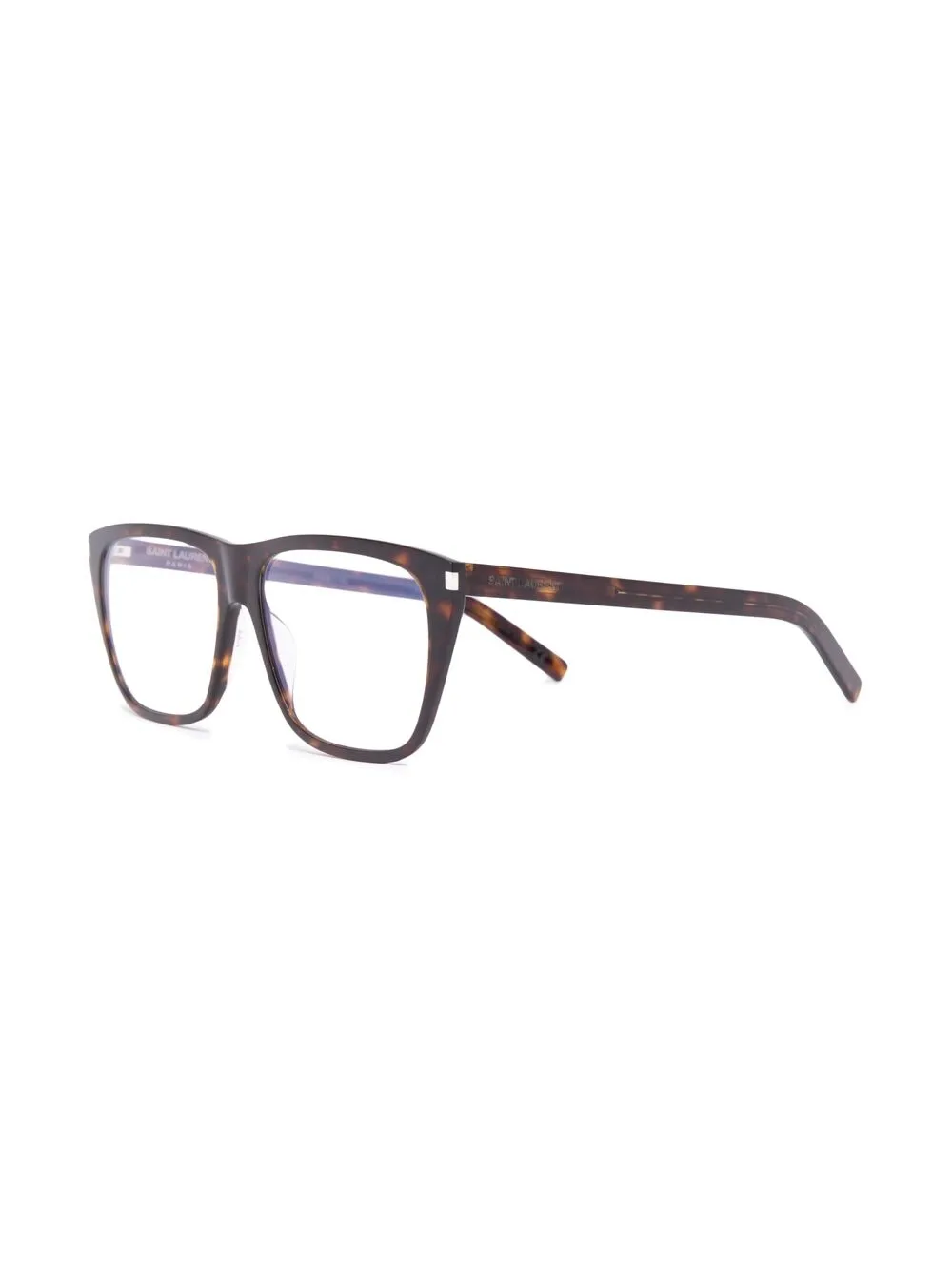 Saint Laurent Eyewear Zonnebril met vierkant montuur Bruin