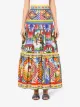 Dolce & Gabbana Saia com sobreposição e estampa gráfica