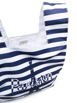 Parisien-print tote black展示图