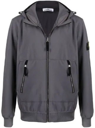 stone island lightweight hooded jacket