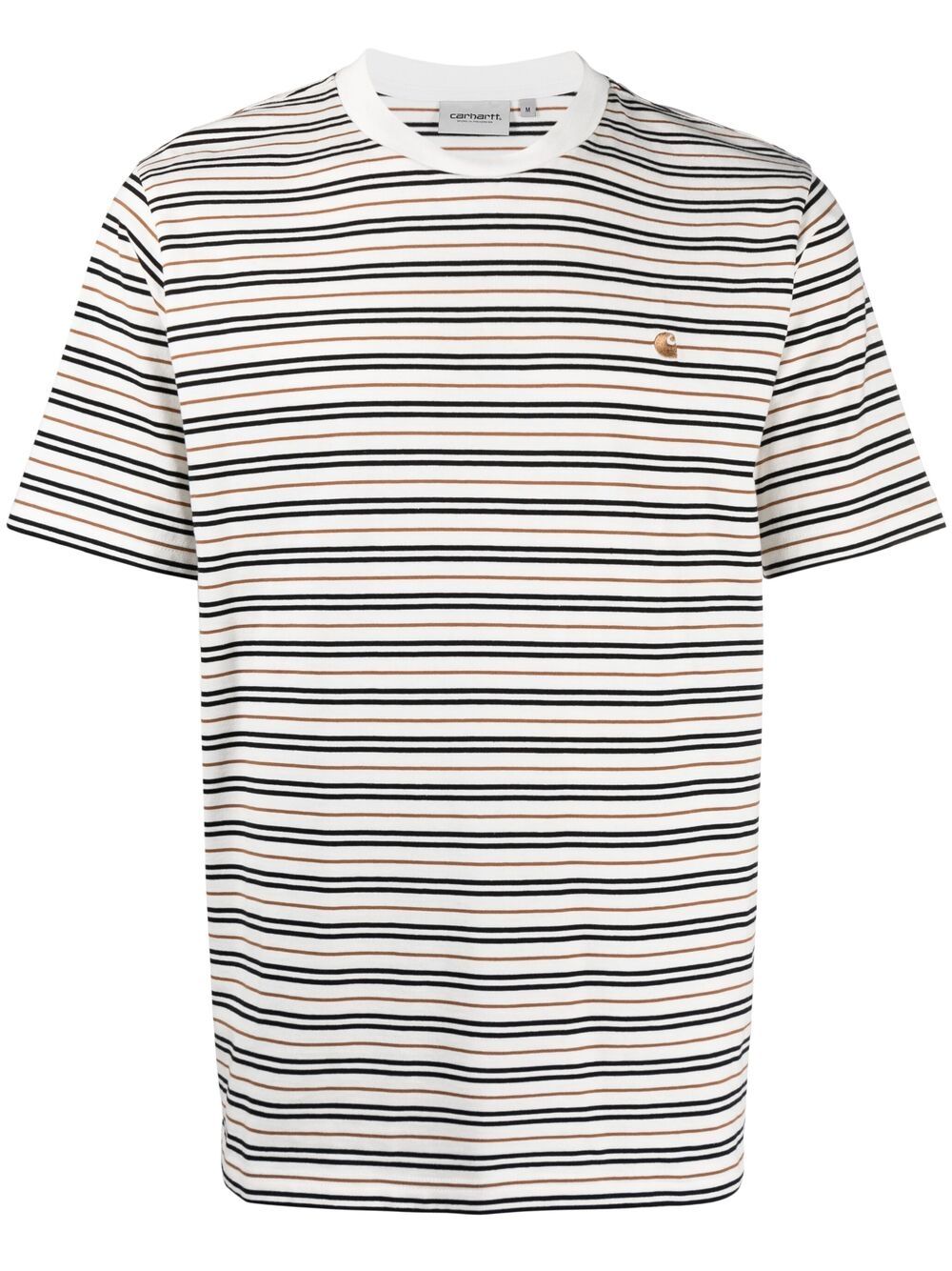 Carhartt Akron Striped Cotton T-shirt In Neutrals