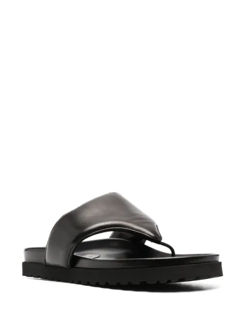 GIA BORGHINI Padded thong-strap Leather Sandals - Farfetch
