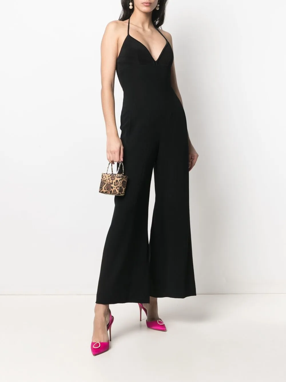 Image 2 of Chanel Pre-Owned 1995 open back wide-legged jumpsuit