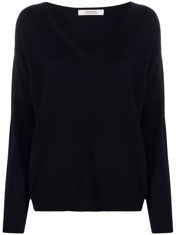 Dorothee Schumacher Deep V-neck Jumper - Farfetch