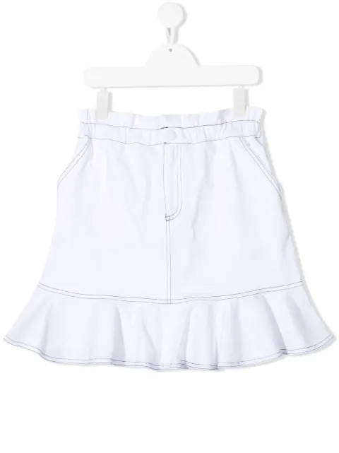 Philosophy Di Lorenzo Serafini Kids تنورة جينز بأطراف كرانيش