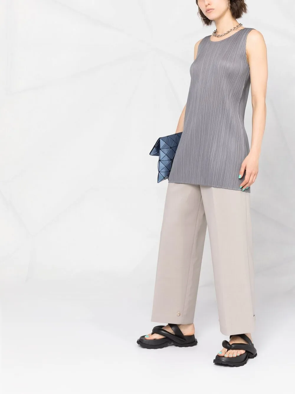 фото Pleats please issey miyake плиссированный топ