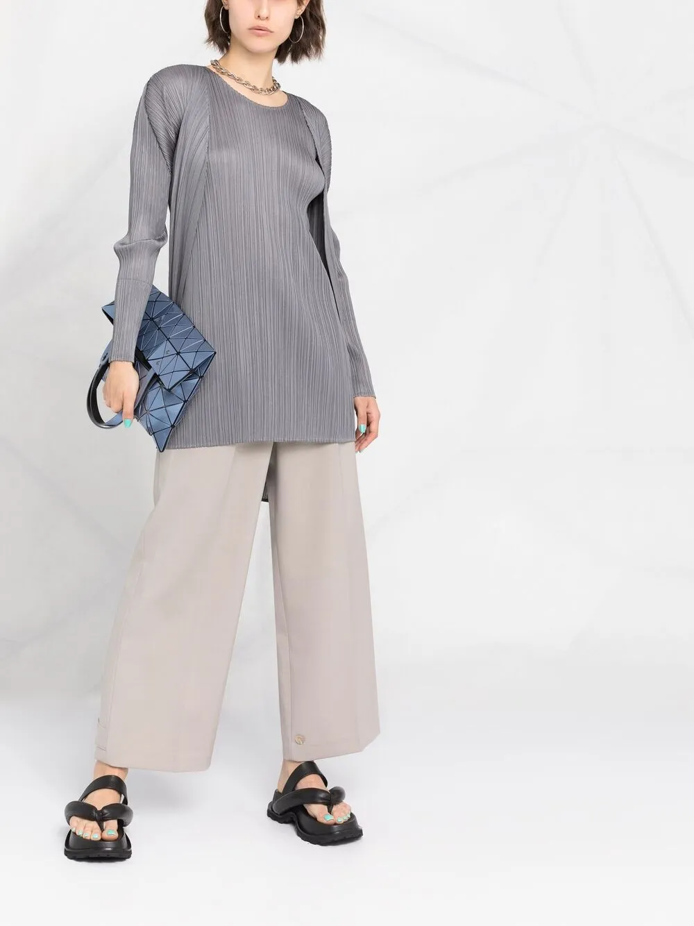 фото Pleats please issey miyake плиссированный топ