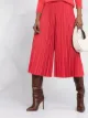 Closed pleated midi skirt