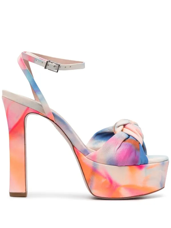 Tie dye platform heels Clearance