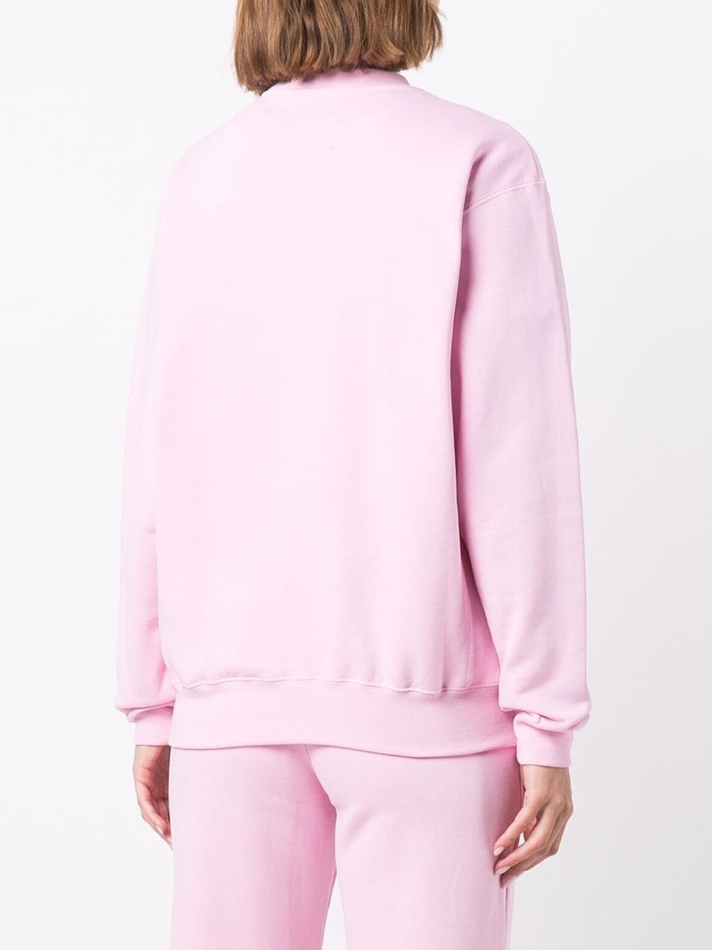 Shop Opening Ceremony Box-logo Crew-neck Sweatshirt In Pink