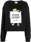 Opening Ceremony light bulb box logo print hoodie - Black