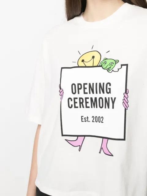 opening ceremony box logo moletom com capuz