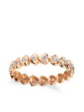 SHAY 18kt rose gold diamond Heart Eternity ring - Pink