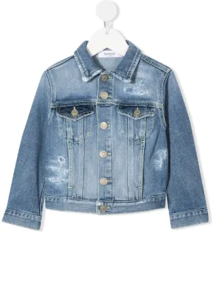 infant white denim jacket